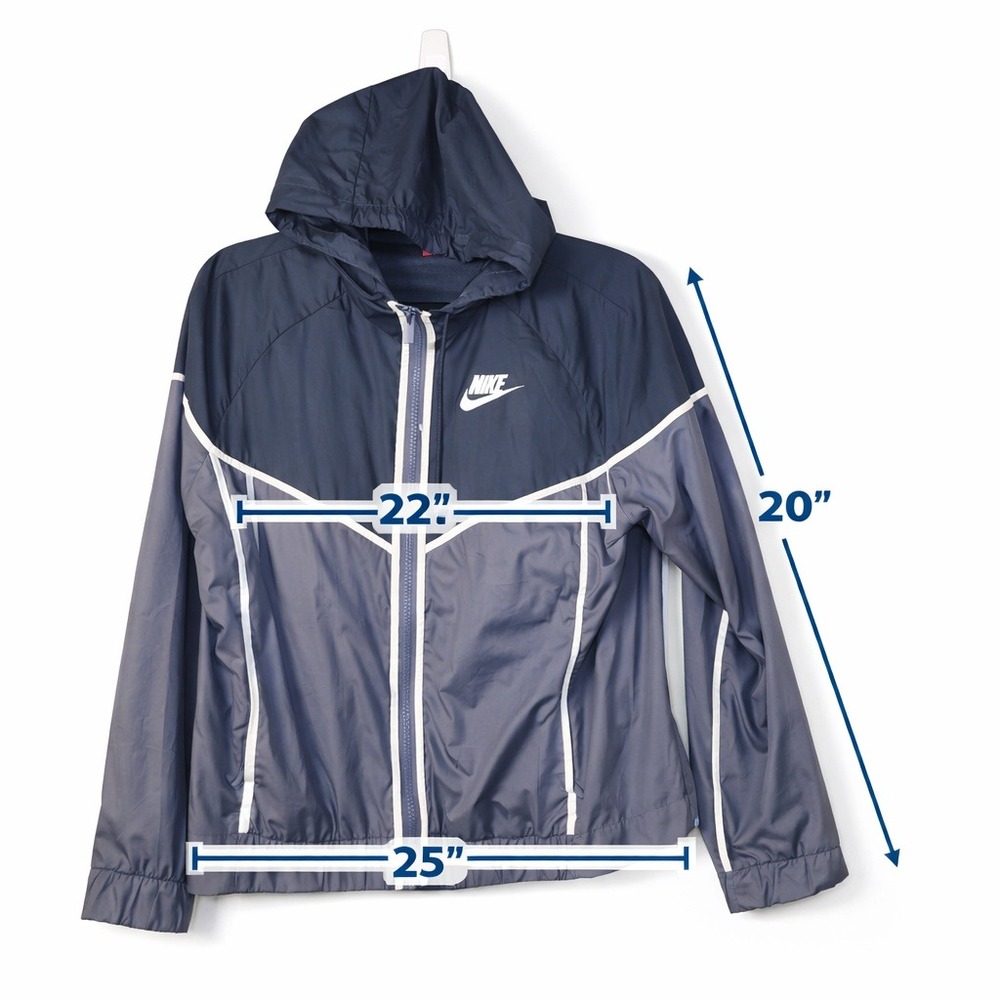 Nike Sportswear Windrunner Hooded Windbreaker Jacket Navy Blue Slate size L - Picture 3 of 8
